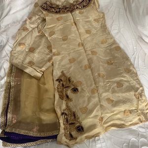Gold Embroidered Salwar Suit